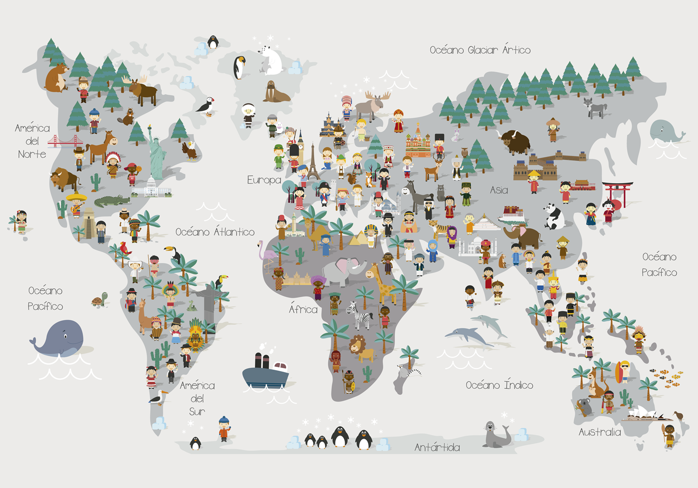 Mapamundi - Mapa mundial