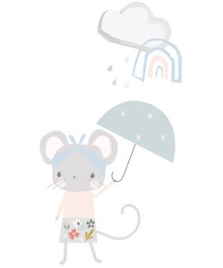 vinilo ratoncita paraguas